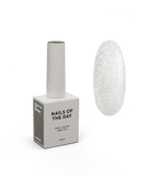 NAILSOFTHENIGHT Reflective top Shimmer: un top reflectante sin capa pegajosa para uñas (brillo dorado), 10 ml