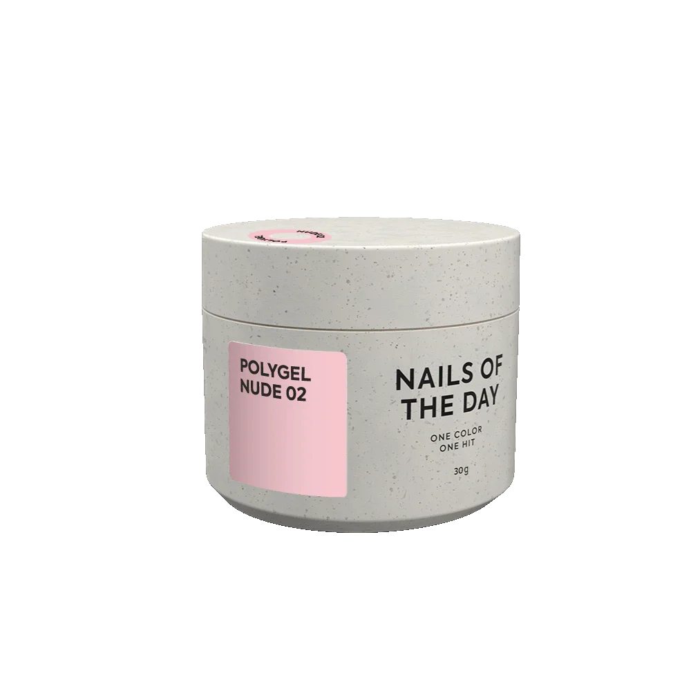 NAILSOFTHEDAY Polygel nude 02: Polygel de grano fino color nude suave , 30 g