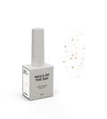 NAILSOFTHENIGHT Bronze Snow top 03 — top con hexágonos de bronce de diferentes tamaños, sin capa pegajosa, 10 ml