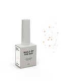 NAILSOFTHENIGHT Bronze Snow top 03 — top con hexágonos de bronce de diferentes tamaños, sin capa pegajosa, 10 ml