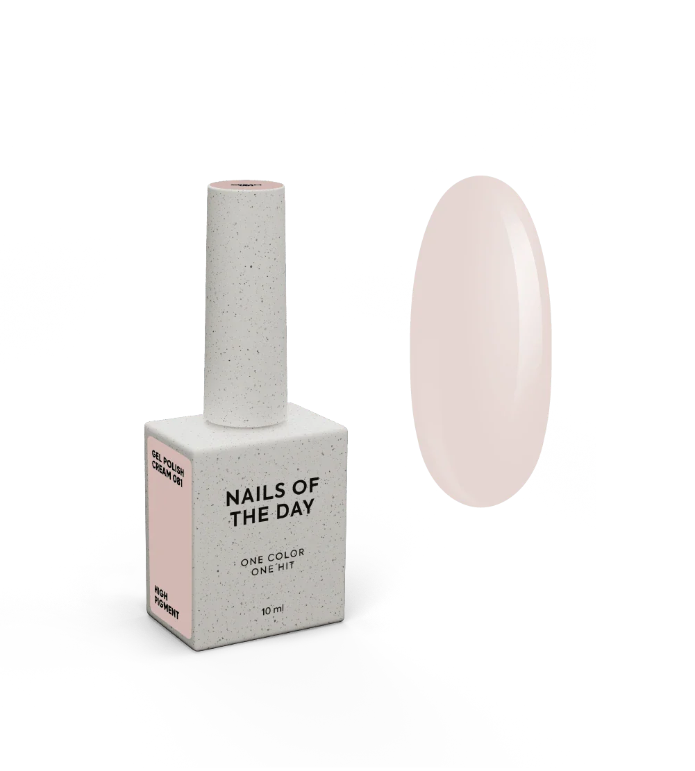 NAILSOFTHEDAY Let's Special Cream: esmalte semipermanente en color crema para cubrir uñas en una capa, 10 ml