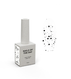 NAILSOFTHENIGHT Jon Snow top 01 — top con hexágonos negros de varios tamaños, sin una capa pegajosa, 10 ml