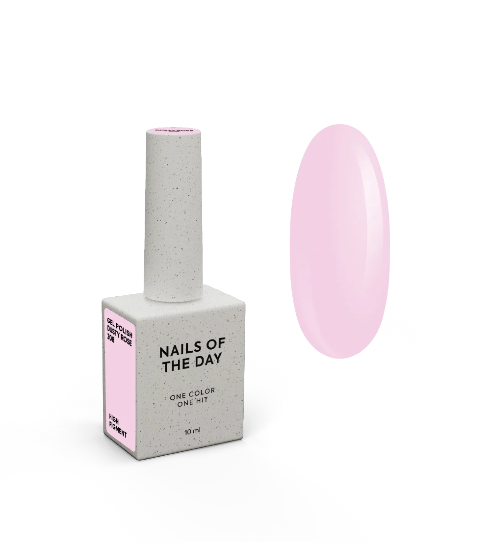 NAILSOFTHEDAY Let's Special Dusty Rose: esmalte semipermanente de uñas especial rosa polvoriento superpuesto en una capa, 10 ml