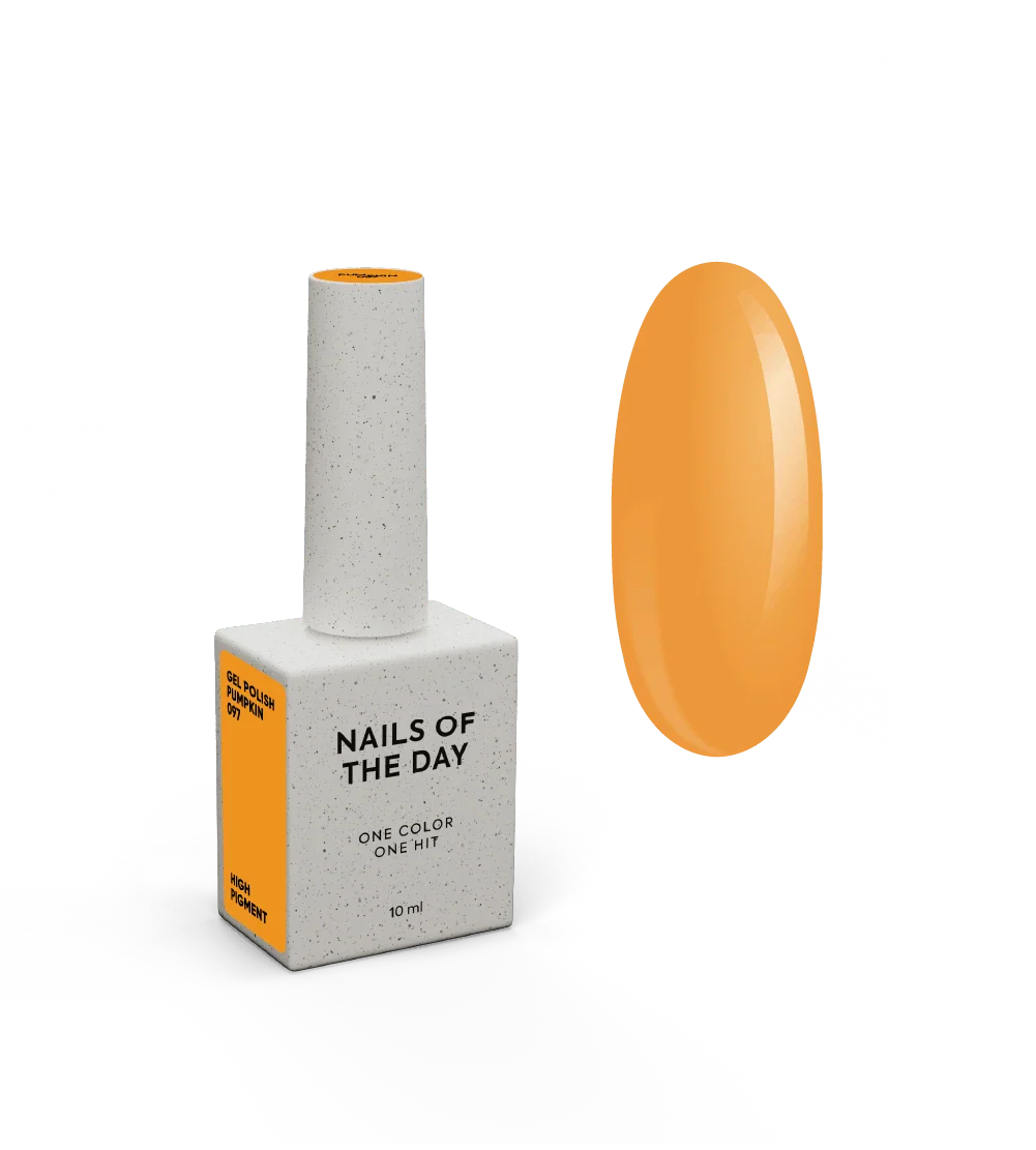 NAILSOFTHEDAY Let's Special Pumpkin: esmalte semipermanente color calabaza para uñas que cubre en una capa, 10 ml