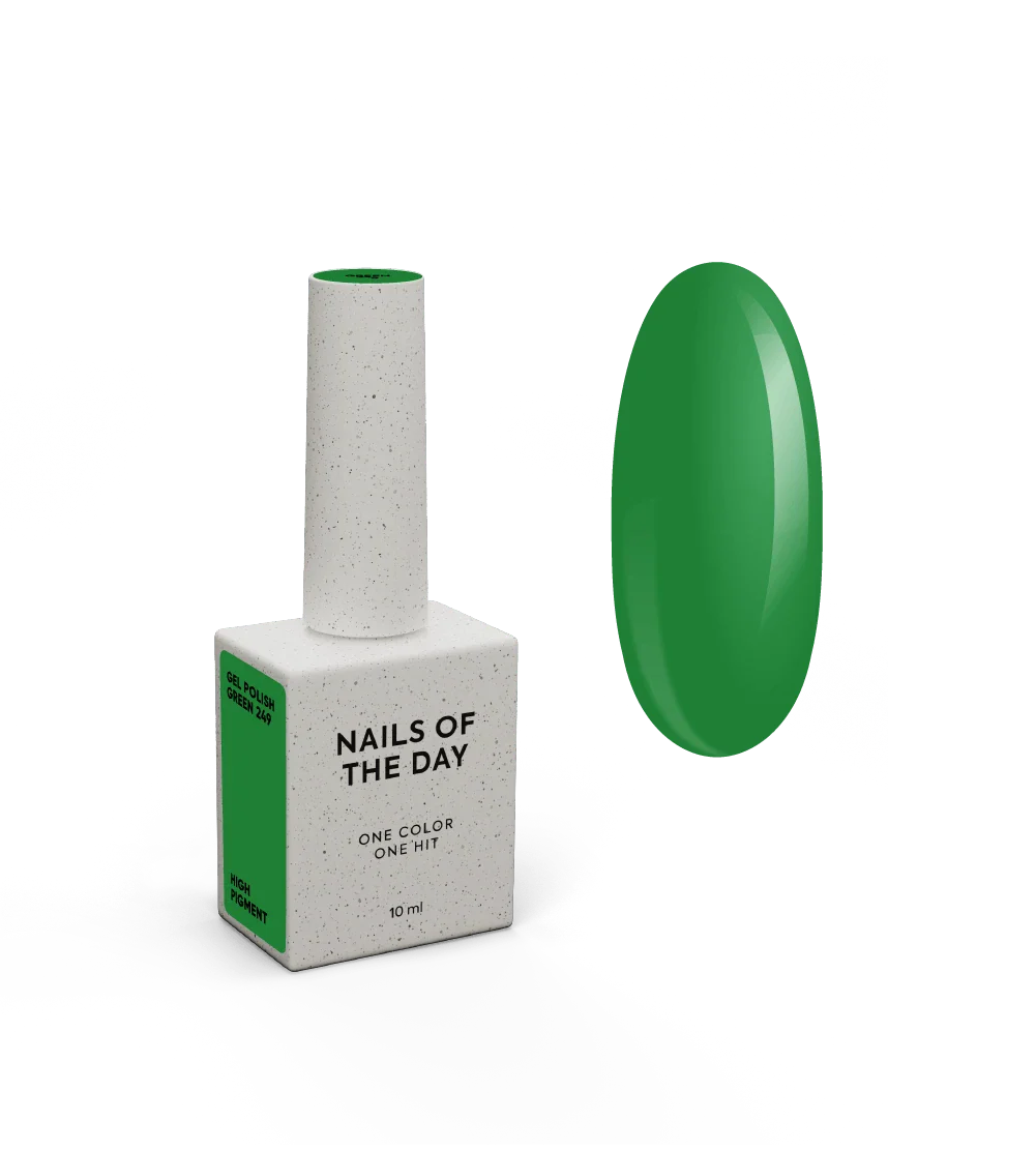 NAILSOFTHEDAY Let's Special Green: un esmalte semipermanente verde especial que se superpone en una capa, 10 ml