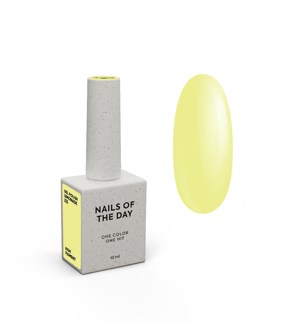 NAILSOFTHEDAY Let's Special Lemonade: esmalte semipermanente pastel de limón para cubrir uñas con una capa, 10 ml