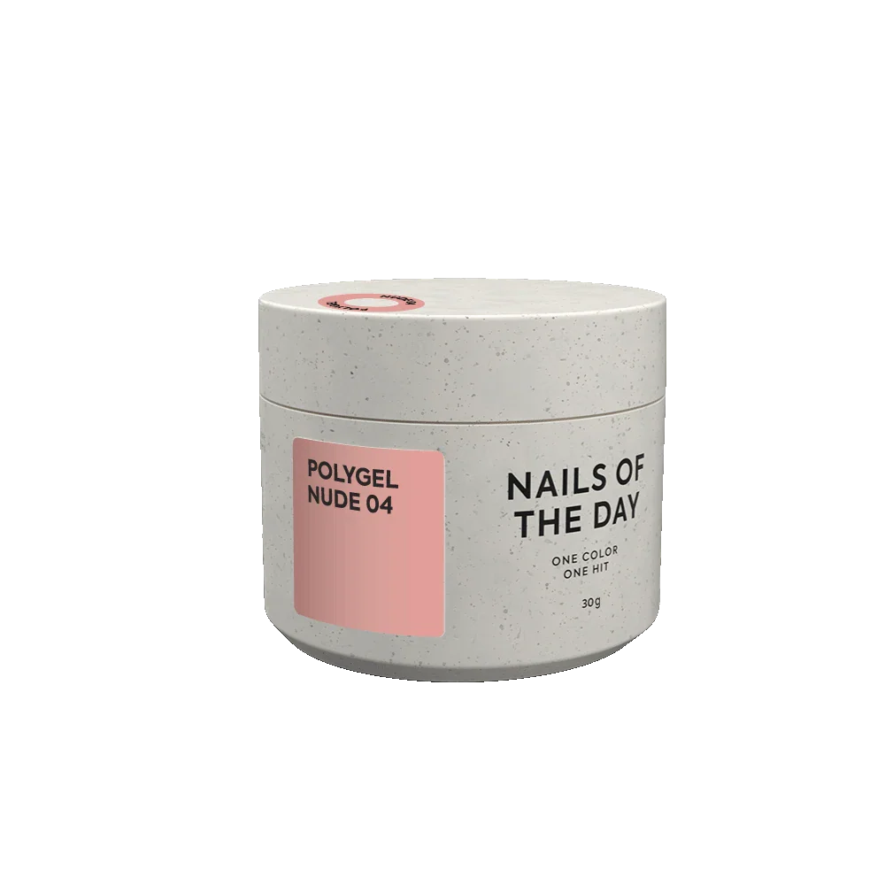NAILSOFTHEDAY Polygel nude 04 — Polígel nude clásico, 30 g