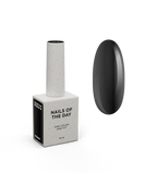 NAILSOFTHEDAY Color Top Vitrage 09 — top coat vitral negro semitransparente sin capa pegajosa para uñas, 10 ml.