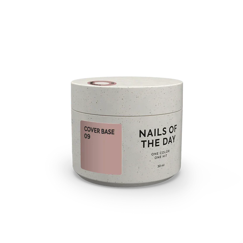 Nailsoftheday Cover base NEW Formula 09: base de camuflaje que cubre las uñas en color nude moderno, 10 ml