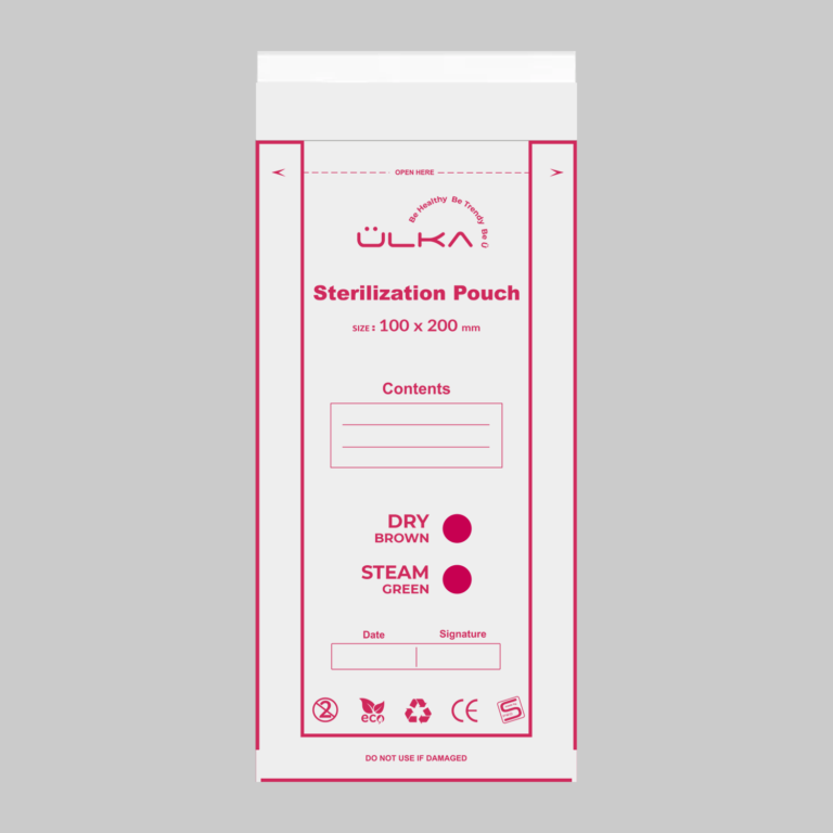 Bolsas kraft para esterilización con indicador de ÜLKA (100x200)