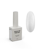 NAILSOFTHEDAY Party top 02 — transparente con purpurina fina sin capa pegajosa para uñas, 10 ml
