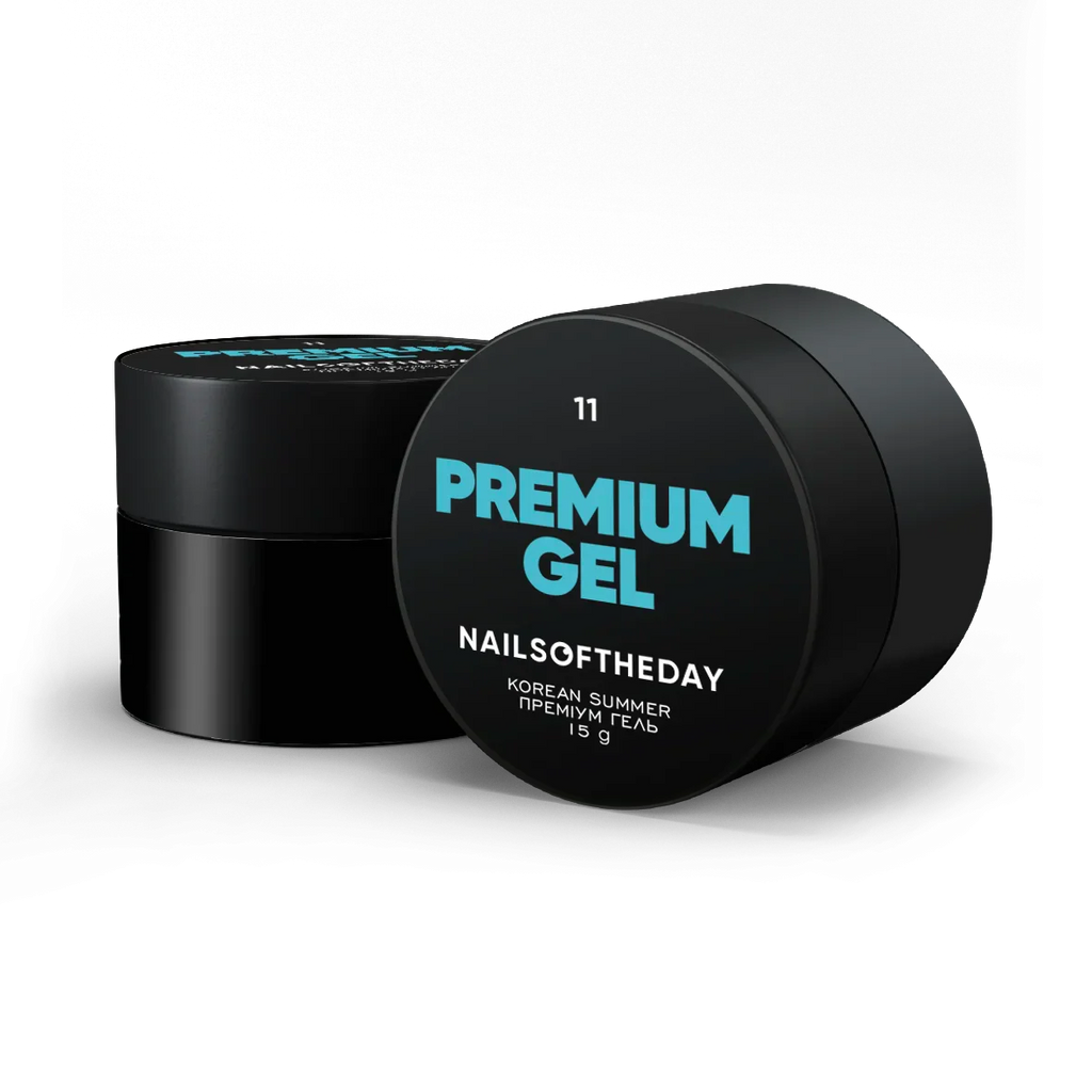 NAILSOFTHEDAY Premium gel 11 - gel de construcción de color azul, 15 ml