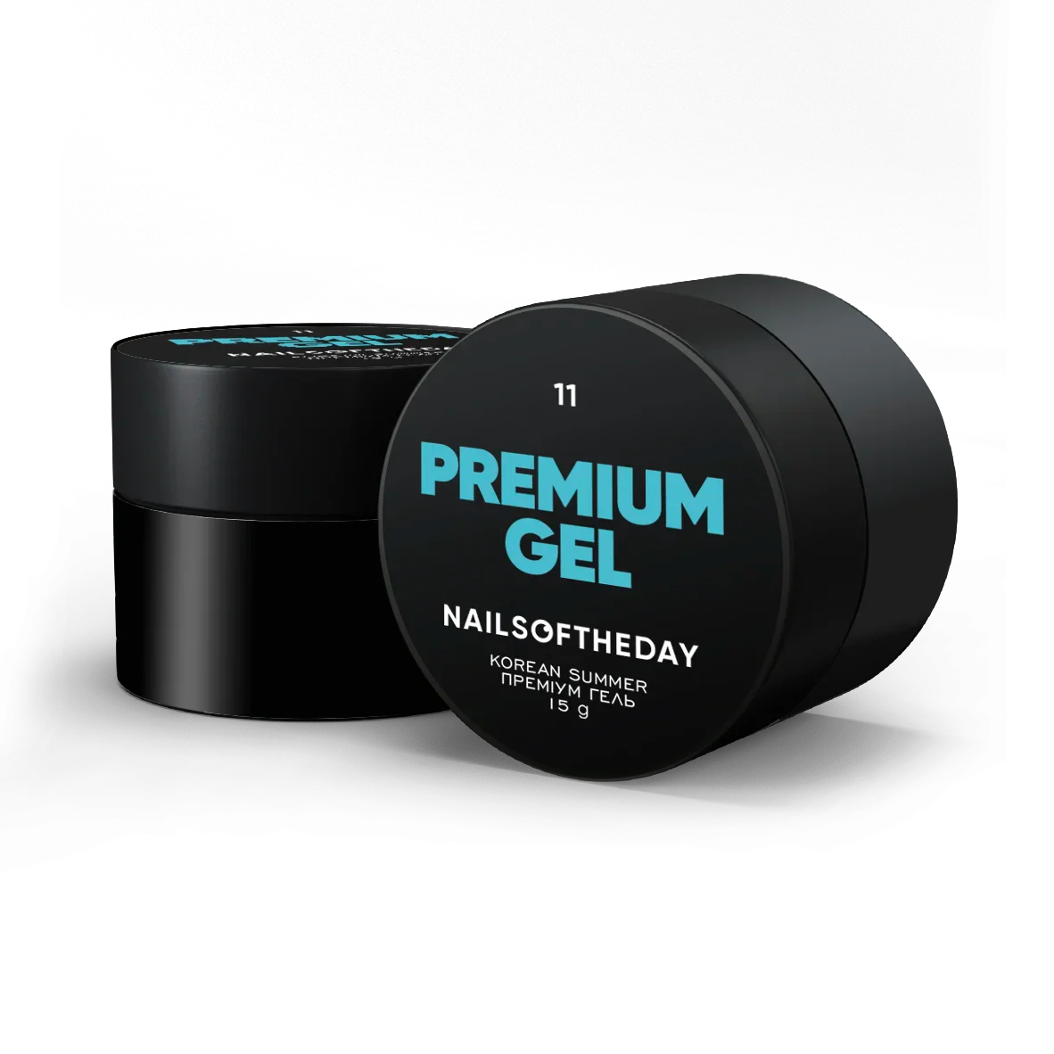 NAILSOFTHEDAY Premium gel 11 - gel de construcción de color azul, 15 ml