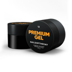 NAILSOFTHEDAY Premium gel 12 - gel de construcción de color naranja, 15 ml