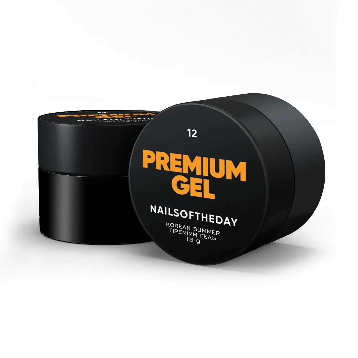 NAILSOFTHEDAY Premium gel 12 - gel de construcción de color naranja, 15 ml