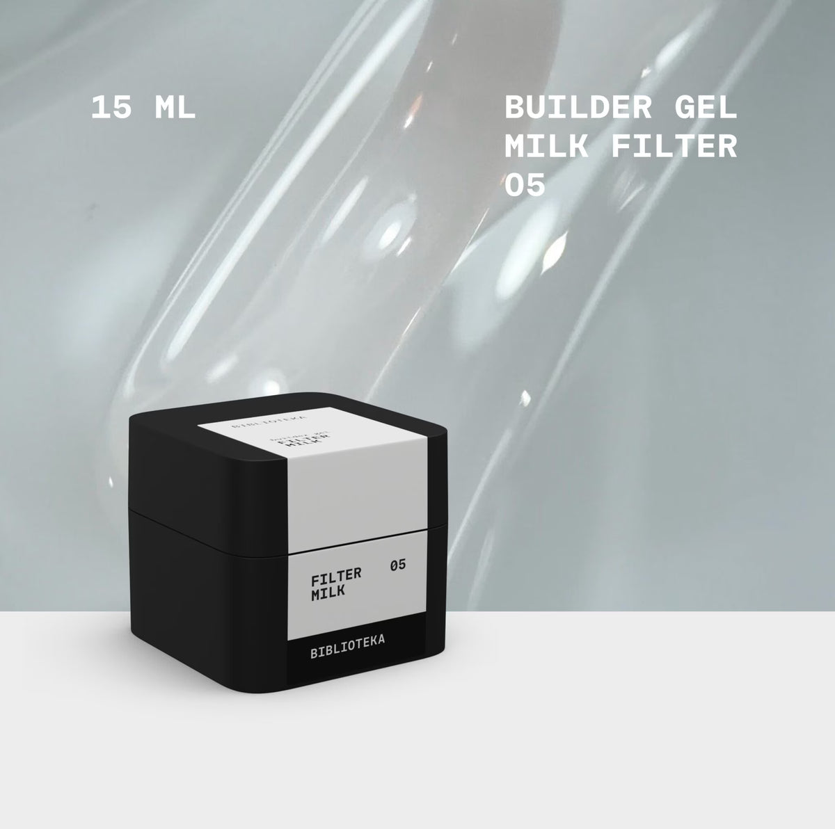 BIBLIOTEKA Builder Gel n.º 05 Milk FILTER - Lechoso