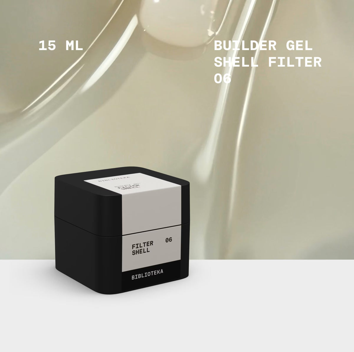 BIBLIOTEKA Builder Gel n.º 06 Shell FILTER - Concha