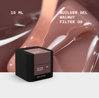 BIBLIOTEKA Builder Gel n.º 08 Walnut FILTER - Nogal