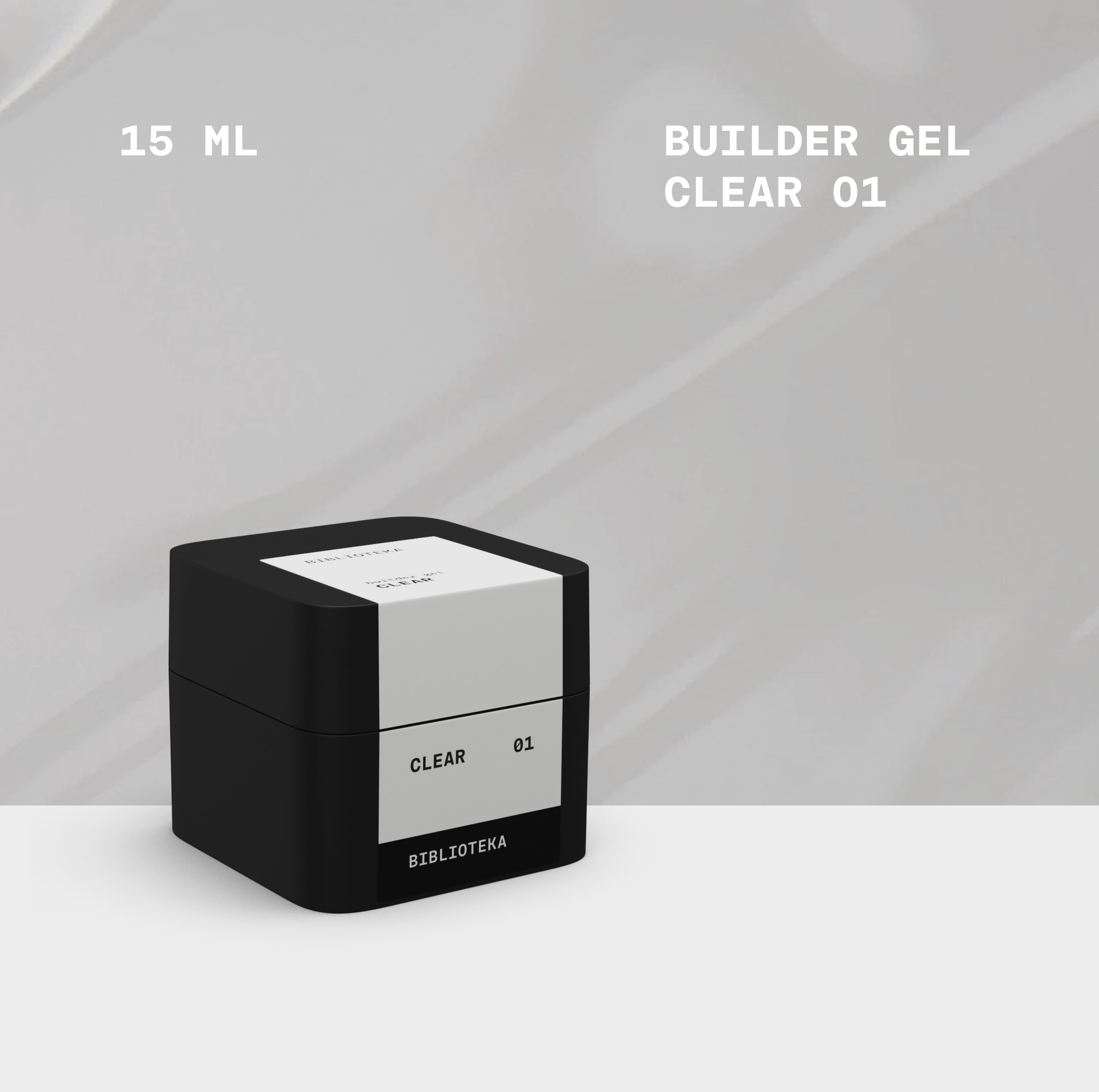BIBLIOTEKA Builder Gel № 01 Clear -  transparente