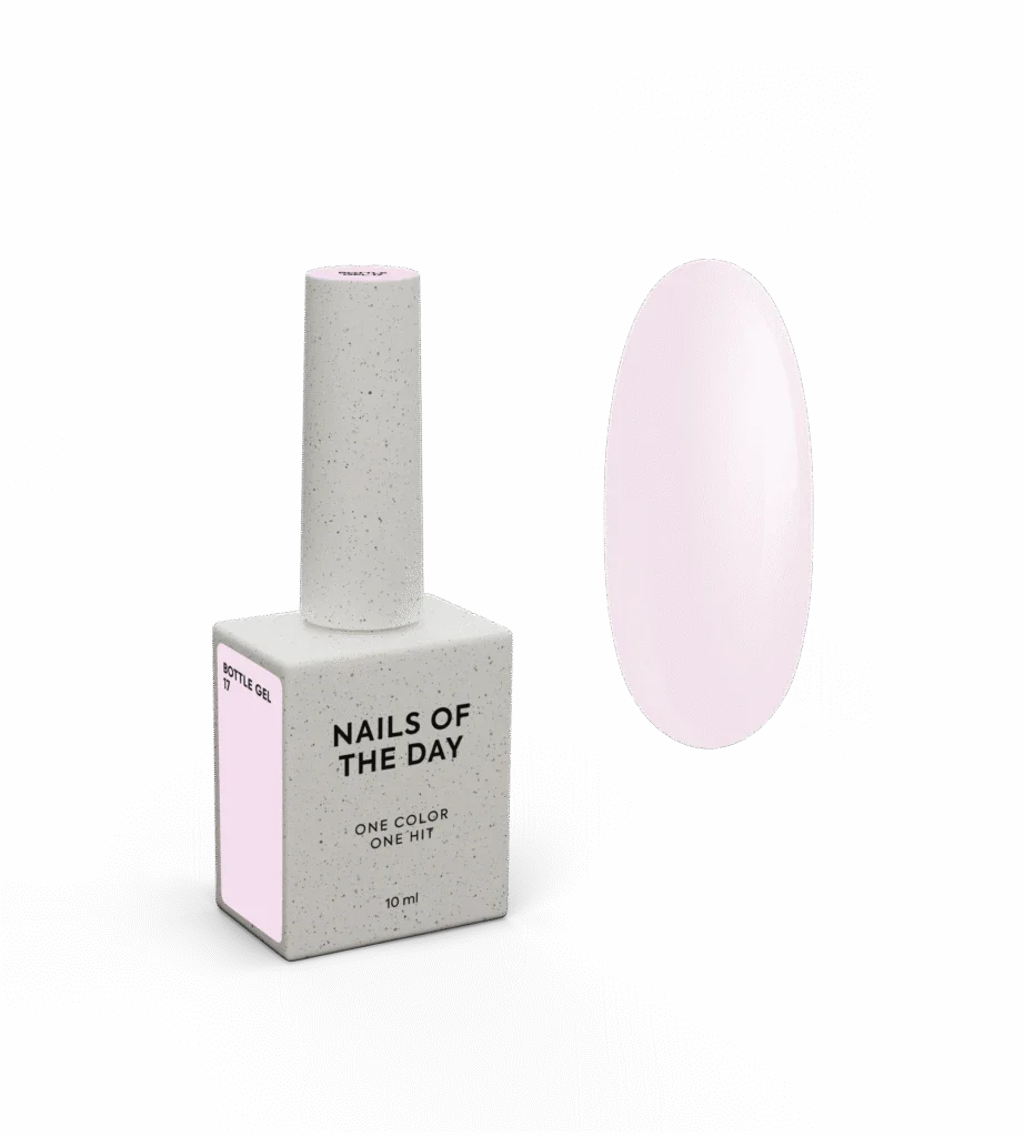 NAILSOFTHEDAY Bottle Gel 17 – gel ultrafuerte rosa suave, 10 ml