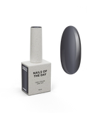 NAILSOFTHEDAY Color Top/Vitrage 18 — Top Coat Vitrage Grafito Gris-Negro Semitransparente, 10 ml