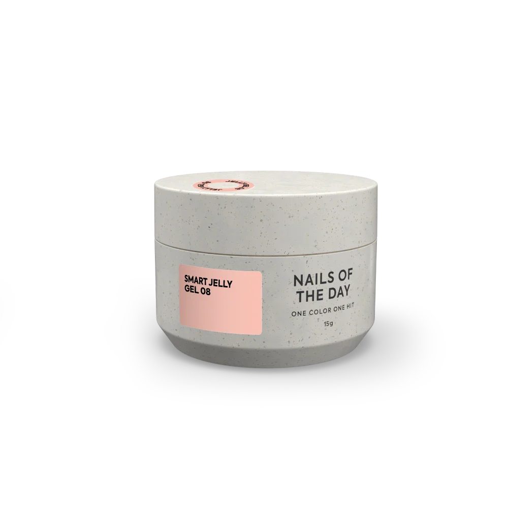 NAILSOFTHEDAY Smart Jelly gel 08 - gel de construcción nude/caramelo para uñas, 15 g