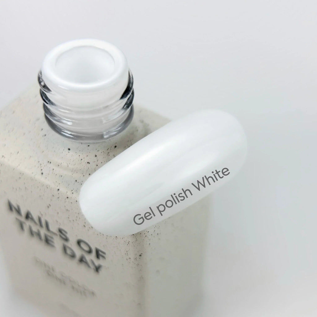 NAILSOFTHEDAY Let's Special White: esmalte semipermanente l blanco especial que se superpone en una capa, 10 ml