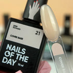 Nailsoftheday Cover base NEW Formula 21 - base camuflaje de color albaricoque delicado, 10 ml