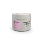 Nailsoftheday Cover base NEW Formula 27 — rosa con shimmer plateado, con un tono rosa frío más intenso, una base camuflaje para uñas, 10 ml.