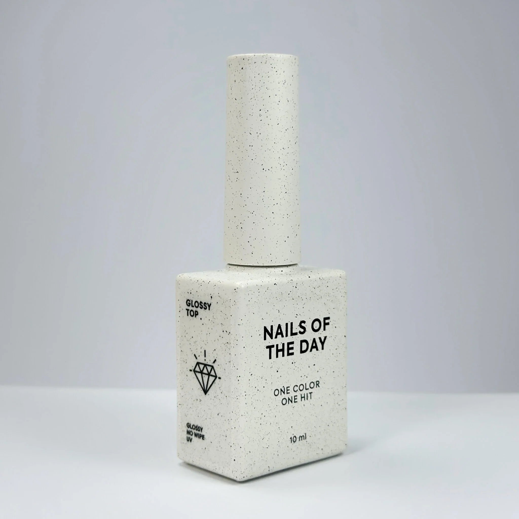 NAILSOFTHEDAY Glossy Top No Wipe – top brillante sin capa pegajosa y con filtros UV, 10 ml