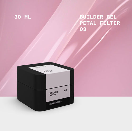 BIBLIOTEKA Builder Gel n.º 03 Petal FILTER - Rosa suave