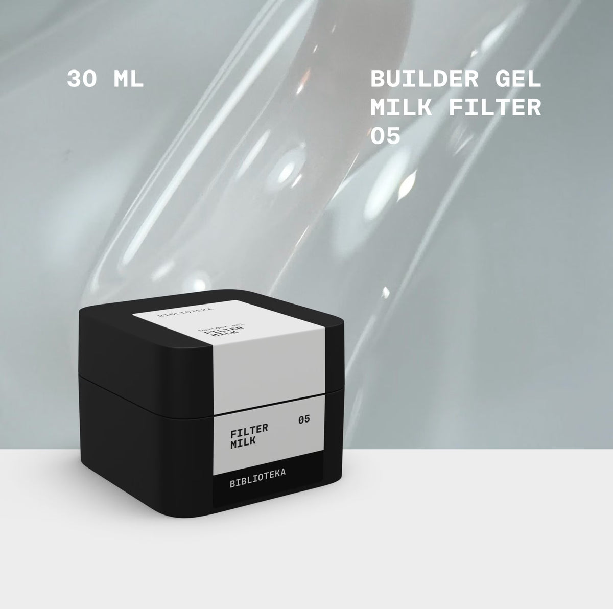BIBLIOTEKA Builder Gel n.º 05 Milk FILTER - Lechoso