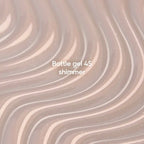 NAILSOFTHEDAY Bottle Gel 45 Shimmer — gel ultrarresistente beige lechoso con shimmer plateado para reforzar las uñas, 10 ml