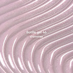 NAILSOFTHEDAY Bottle Gel 46 Shimmer — gel ultrarresistente rosa lechoso con shimmer plateado para reforzar las uñas, 10 ml