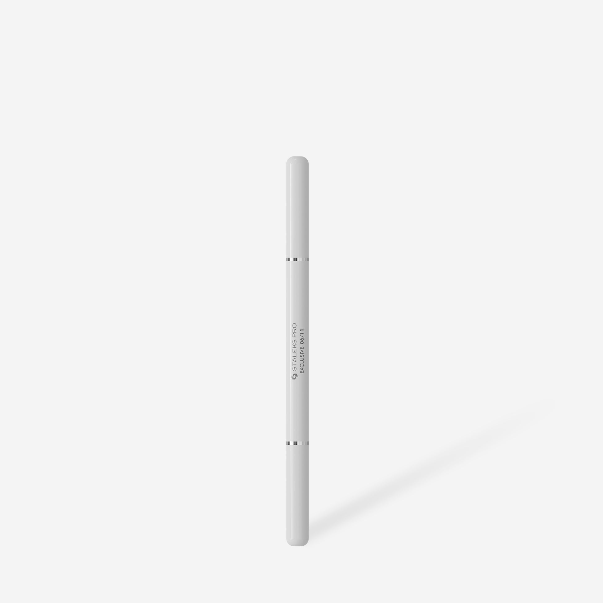 STALEKS  Pincel de doble punta Exclusive blanco para gel 11 mm / alargado 12 mm