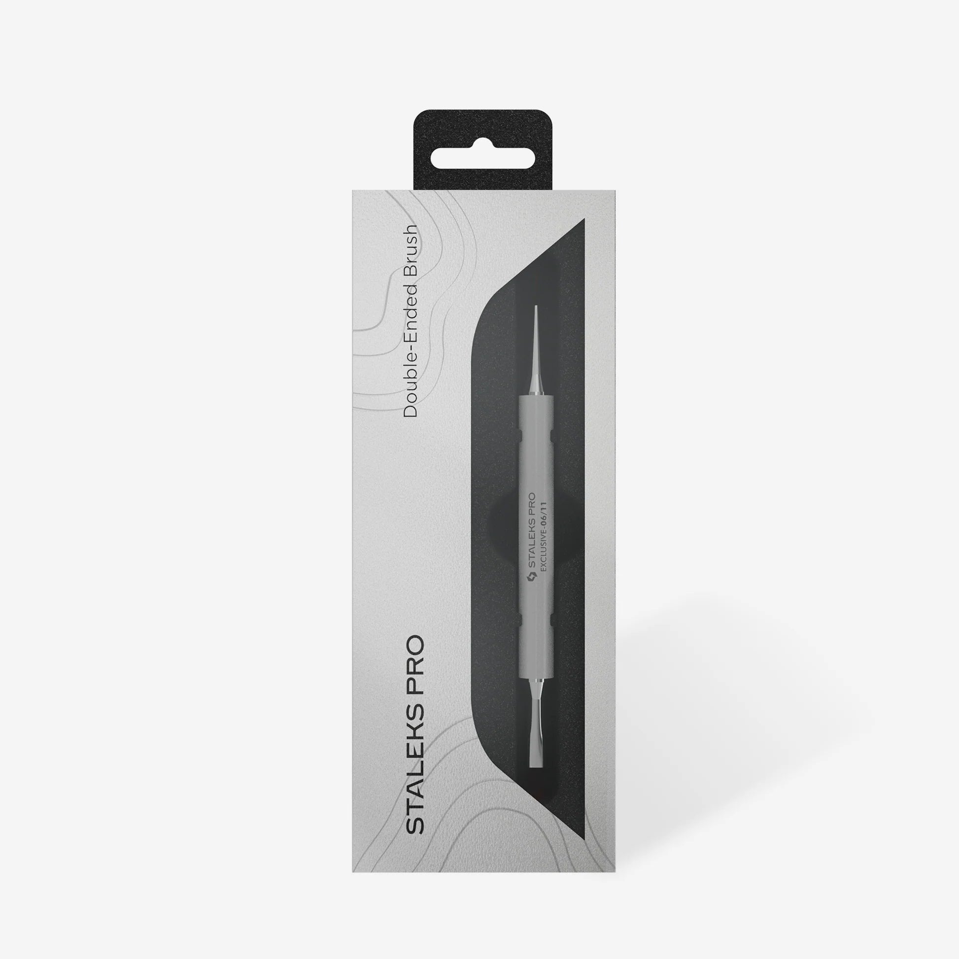 STALEKS  Pincel de doble punta Exclusive blanco para gel 11 mm / alargado 12 mm