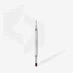 STALEKS  Pincel de doble punta Exclusive blanco para gel 11 mm / alargado 12 mm