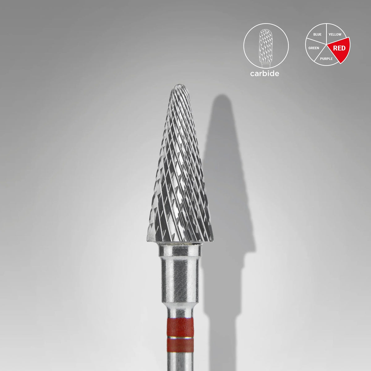 Fresa de carburo para uñas para zurdos, "cone", EXPERT  6 * 14