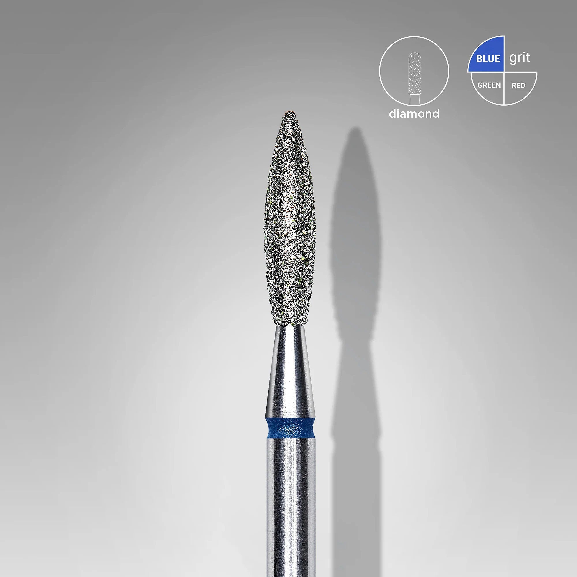 Fresa de diamante Llama. Azul, 2.3mm. FA10B023/10