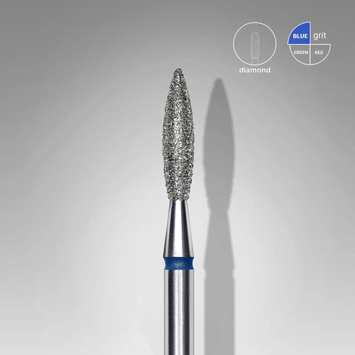 Fresa de diamante Llama. Azul, 2.3mm. FA10B023/10
