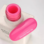 NAILSOFTHEDAY Gel Polish Heart 196 — esmalte semipermanente rosa neón con cobertura en una sola capa, 10 ml