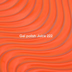 NAILSOFTHEDAY Gel Polish Juice 222 — esmalte semipermanente naranja intenso con cobertura en una sola capa, 10 ml