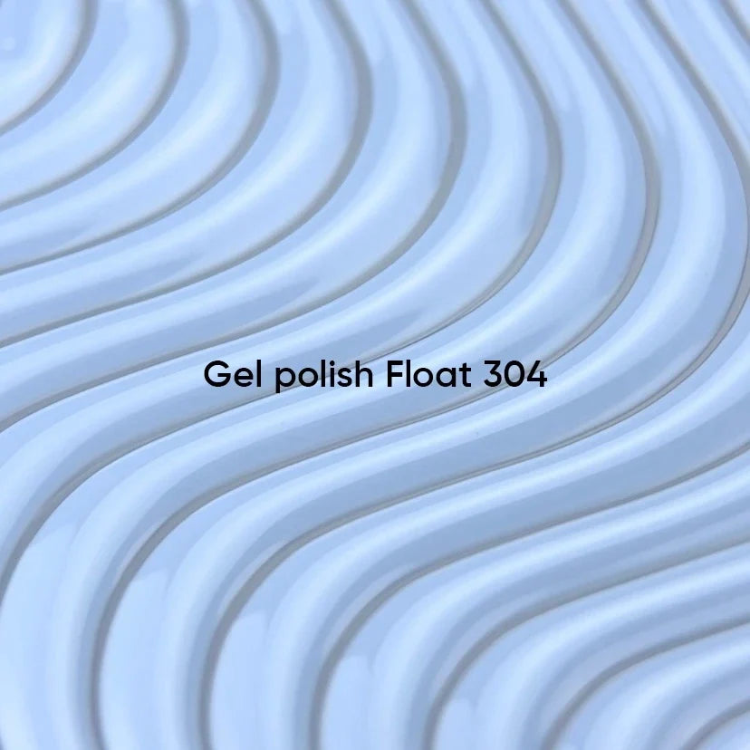 NAILSOFTHEDAY Gel polish Float 304 — tono azul cielo con cobertura total en una sola capa, 10 ml.