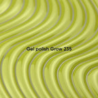 NAILSOFTHEDAY Gel polish Grow 235 — tono verde con cobertura total en una sola capa, 10 ml.