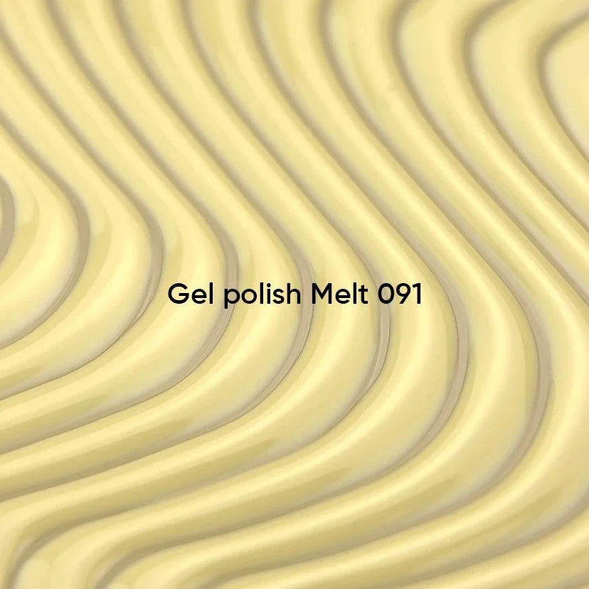 NAILSOFTHEDAY Gel polish Melt 091 — delicado tono amarillo con cobertura total en una sola capa, 10 ml.
