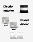 NAILSOFTHEDAY Builder Gel 08 — gel lechoso para extensiones de uñas, 15 ml