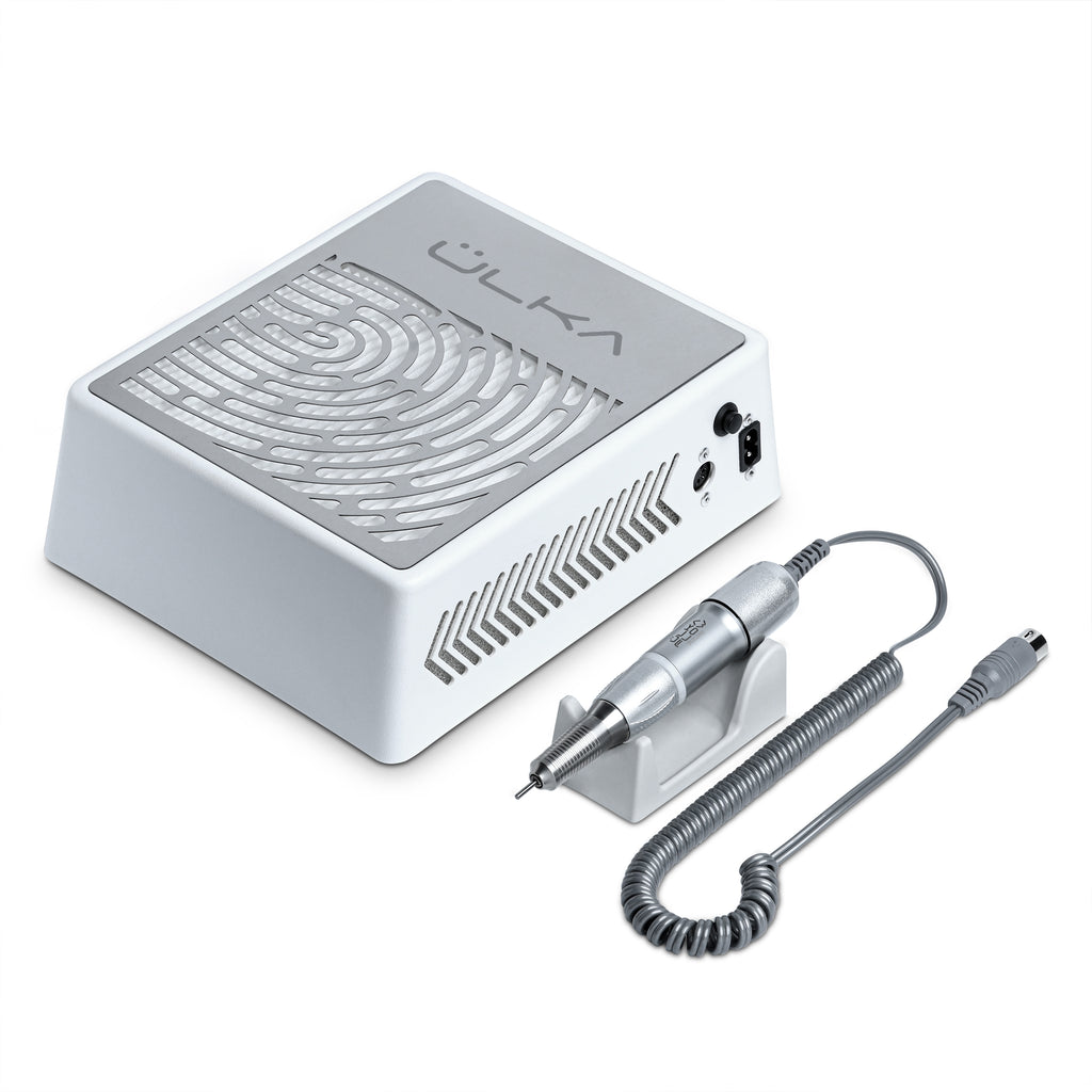 ÜLKA Aspirador Portátil para Manicura y Pedicura con Filtro ÜLKA HANDY con Torno FLOW (2 en 1)