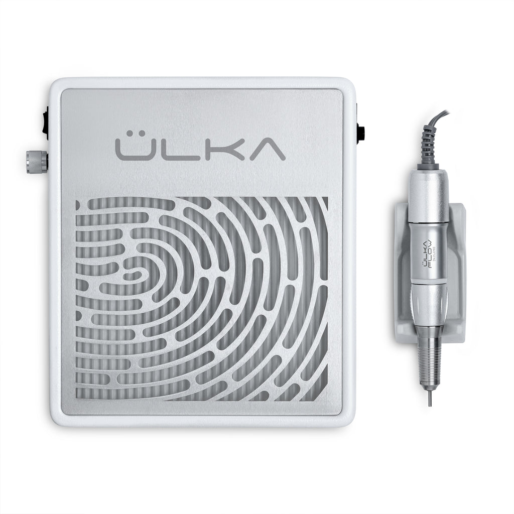ÜLKA Aspirador Portátil para Manicura y Pedicura con Filtro ÜLKA HANDY con Torno FLOW (2 en 1)