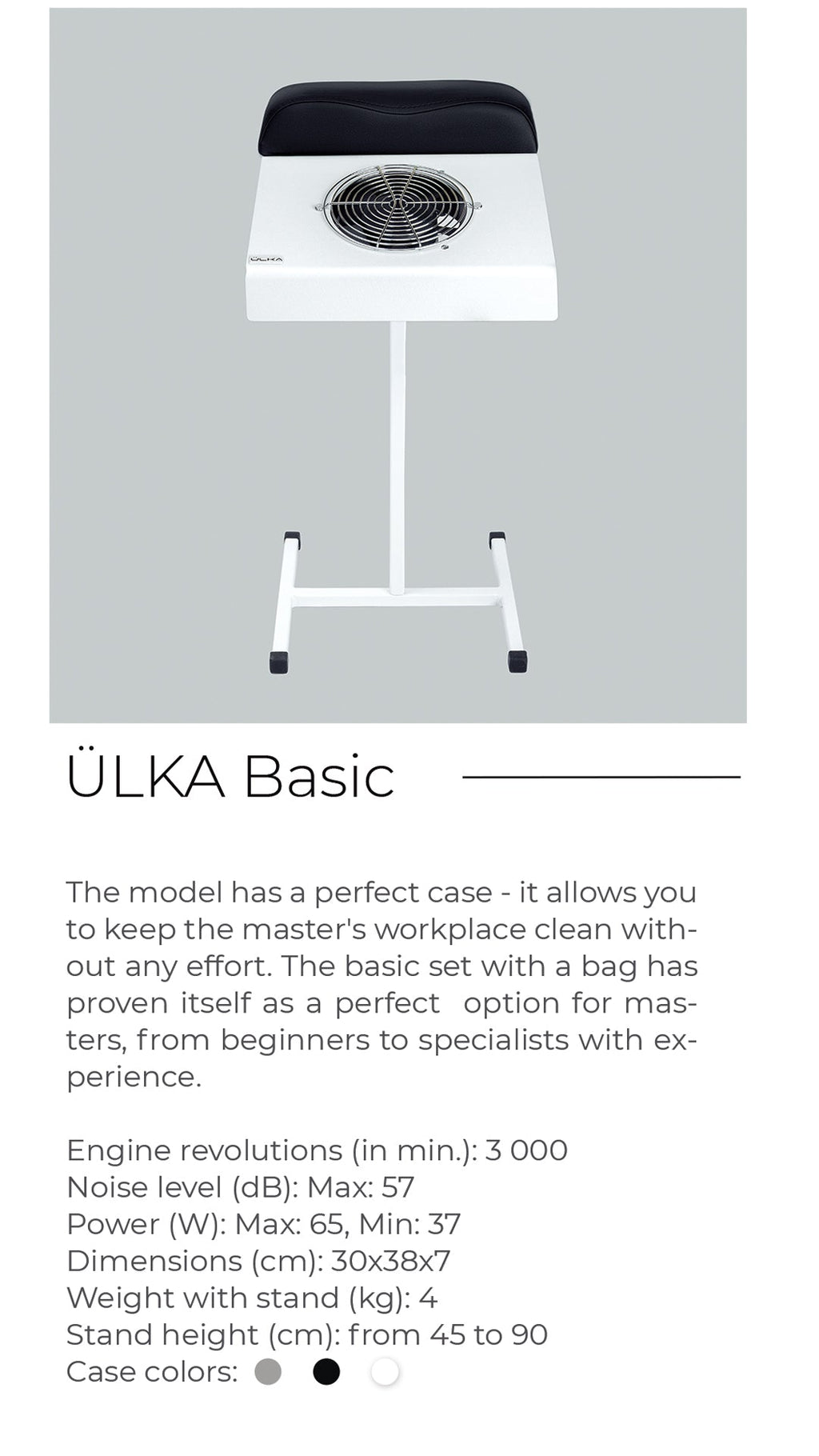 Aspirador ÜLKA BASIC. Sobremesa