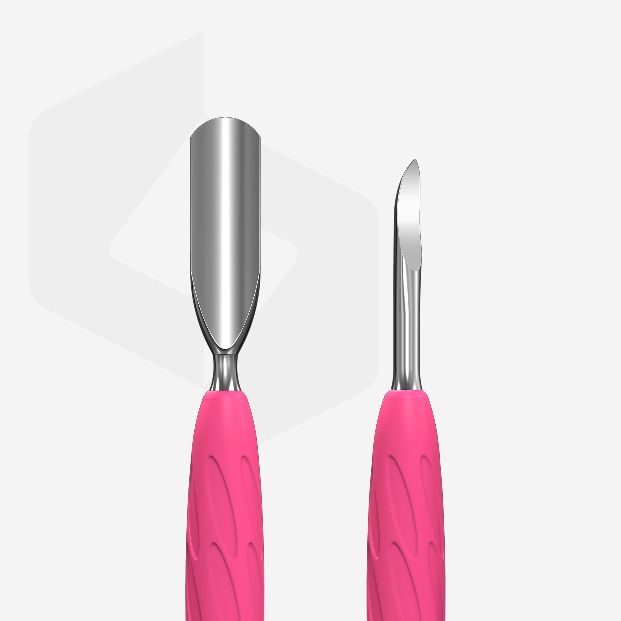 Empujador De Cutículas Con Mango De Silicona Gummy UNIQ 10 TYPE 6 (Empujador Redondeado Ancho Y Limpiador En Forma De Garra)